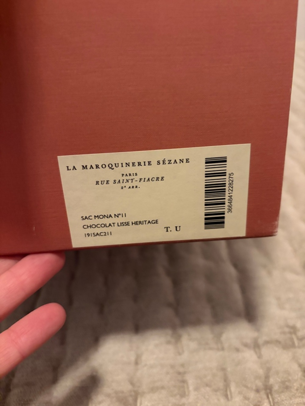 NEW IN BOX SEZANE Tan Leather Bucket Bag - Picture 8 of 8